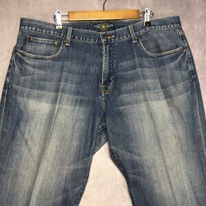 Lucky Brand‎ Mens 221 Original Straight Fit Blue Jeans size 40x32 Stretch Denim